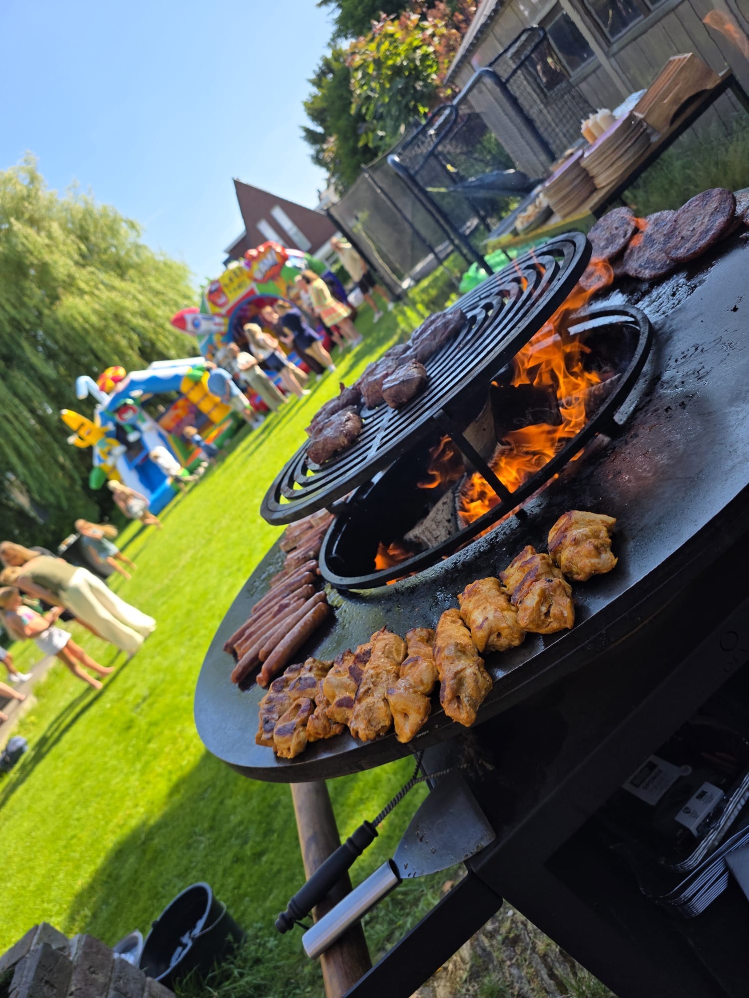 Vlees en vis op de barbecue
